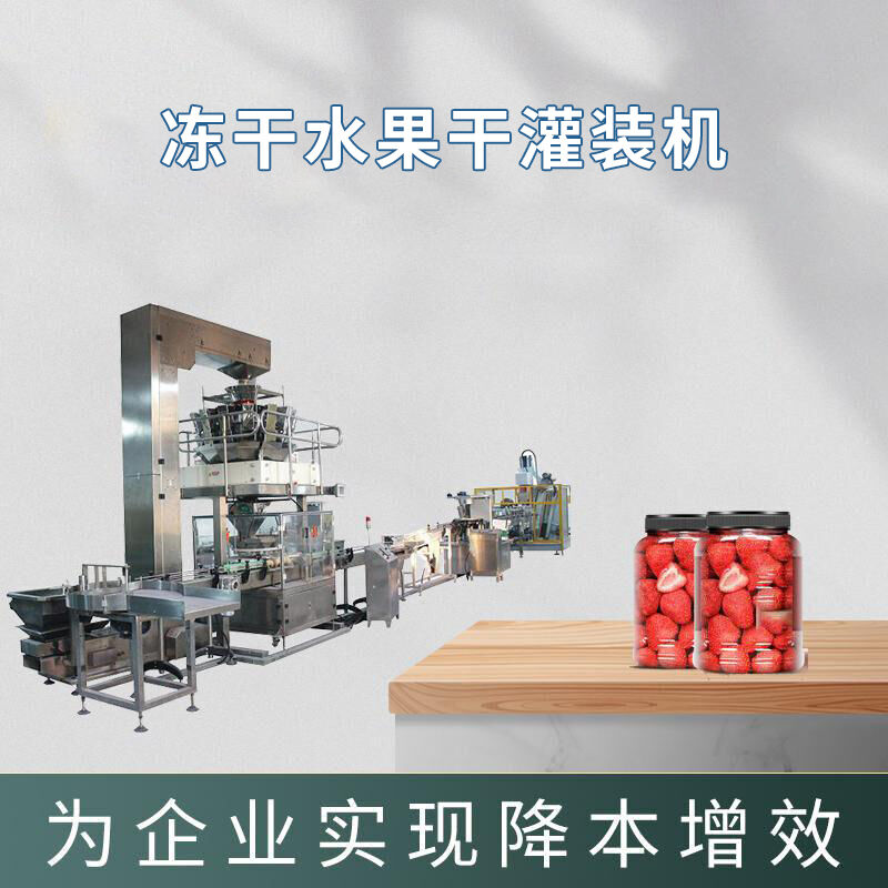 全自動（dòng）凍幹水（shuǐ）果幹灌裝機